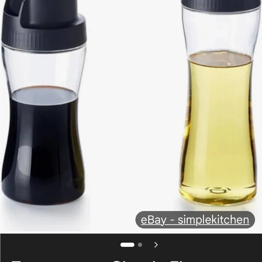 Clearly elegant Set of Two Oil and Vinegar Dispensers